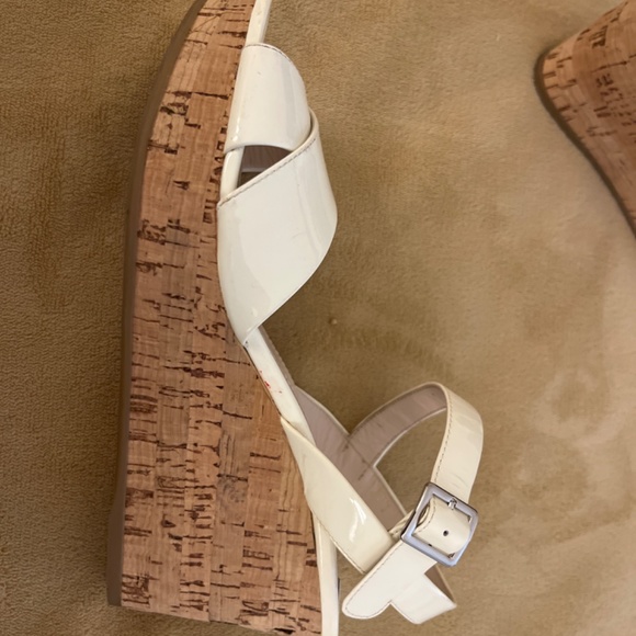 Prada shoes white patent leather wedges - Picture 7 of 8